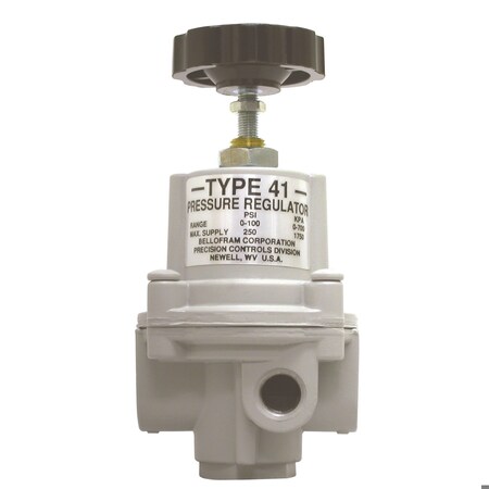 Bellofram Precision Controls Pressure Regulator, NON-Relieving, T41-2 Series, 0-100 PSIG, 1/4in Port 960-183-002